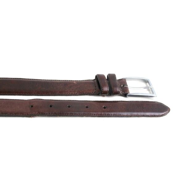 Eddie Bauer BROWN GENUINE LEATHER 1 1/4"Wd CASUAL DRESS MEN'S BELT Sz 38 (74M - Picture 12 of 13